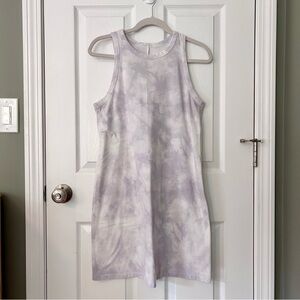 Purple Tie-Dye Tank Dress